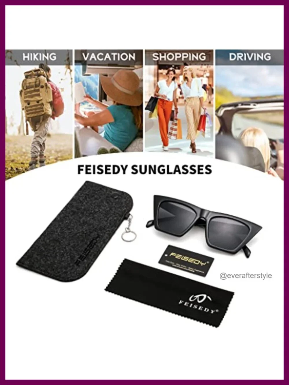 Vintage Square Cat Eye Sunglasses Women Trendy Cateye Acetate Frame Polarized